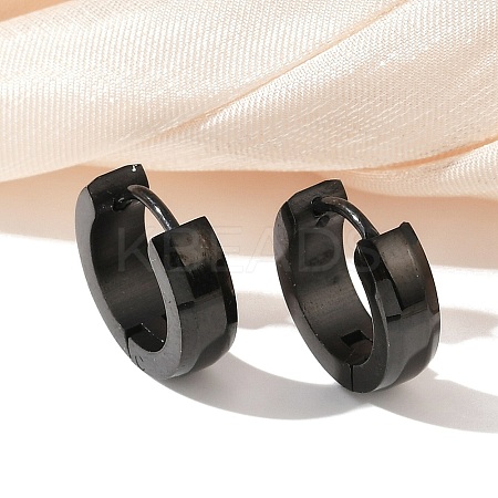 304 Stainless Steel Polishing Effect Hoop Earrings EJEW-M001-31EB-1