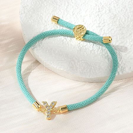 Adjustable Nylon Cord Bracelets BJEW-C096-01G-25-1