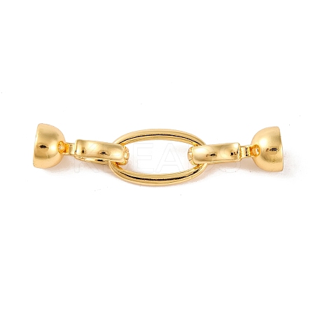 Brass Fold Over Clasps KK-U016-21G-1