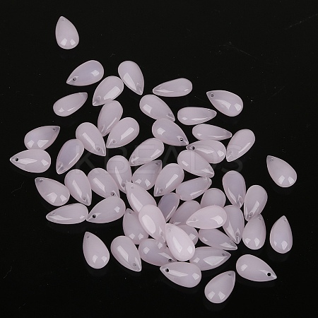 5Pcs Transparent Glass Beads X-GLAA-PW0001-25F-1