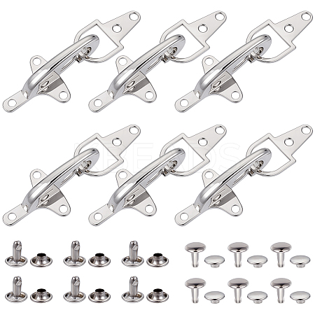 6 Bags Alloy Interlocking Clasps FIND-BC0014-27-1