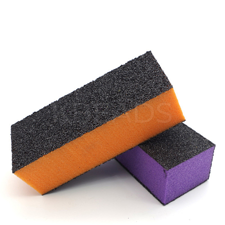 Three-sided Sponge Sanding Nail File Buffer Block MRMJ-T010-075-1