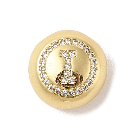 Rack Plating Brass & Cubic Zirconia Pendants KK-Z047-07G-I-RS-1