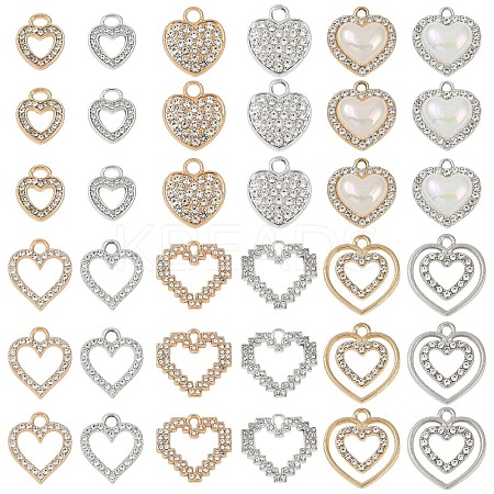 24Pcs 12 Styles Alloy Charms FIND-YW0006-77-1