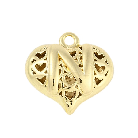 Hollow Brass Pendants for Valentine's Day KK-M289-03N-G-1