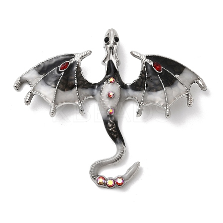 Alloy Enamel with Rhinestone Big Pendants LS-FIND-Z098-01P-02-1