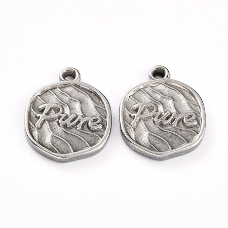 Non-Tarnish 304 Stainless Steel Pendants STAS-G242-11P-1