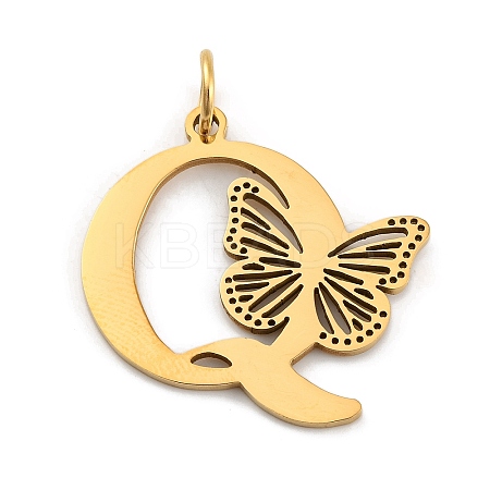 Ion Plating(IP) 201 Stainless Steel Pendants STAS-N103-184G-Q-1