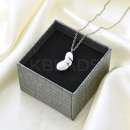 304 Stainless Steel Pendant Necklace LS-NJEW-K255-23P-1