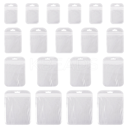  100Pcs 4 Styles Transparent Plastic Zip Lock Bags OPP-TA0001-03-1