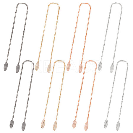 8Pcs 4 Style Alloy Napkin Clip AJEW-OC0004-44-1