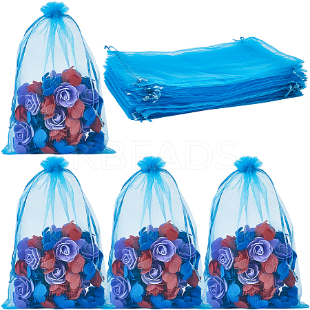 30pcs Large Organza Pouches Portable Shoes Bag Travel Storage Drawstring Bags OP-SP0001-03A-05-1