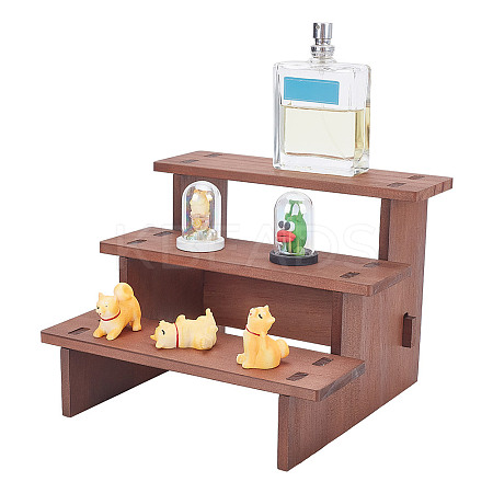 3-Tier Wooden Jewelry Organizer Display Risers ODIS-WH0058-19C-1