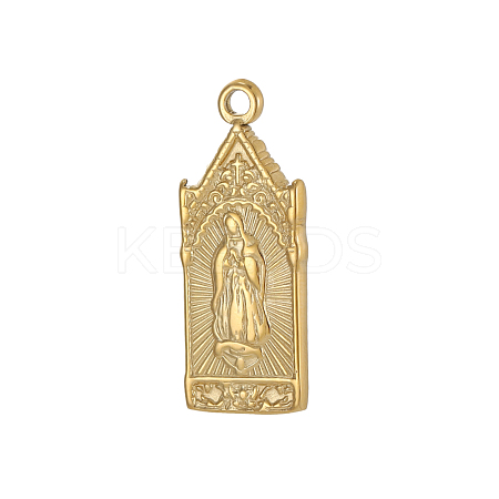 304 Stainless Steel Pendants STAS-OY007-14G-1