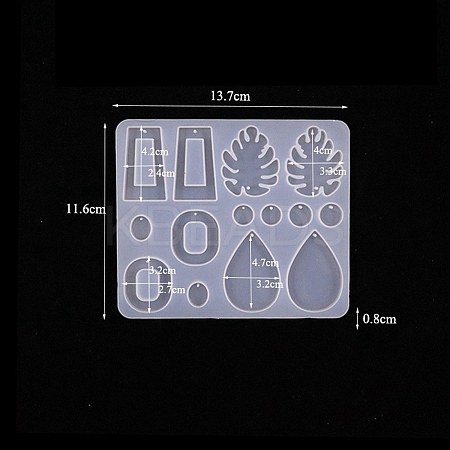 Pendants Food Grade Silicone Mold PW-WG15607-06-1