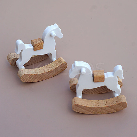 Wooden Rocking Horse Ornaments PW-WG45736-01-1