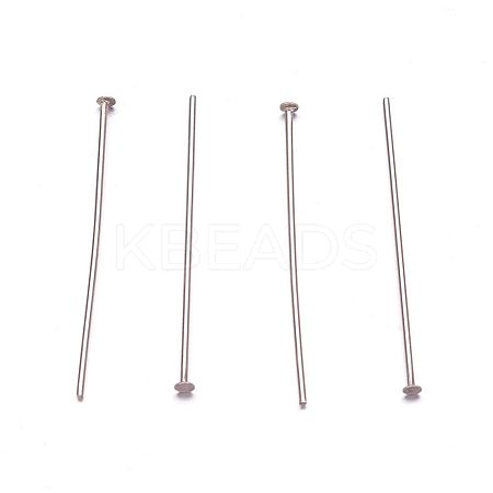 Non-Tarnish 304 Stainless Steel Flat Head Pins LS-X-STAS-H358-09C-1