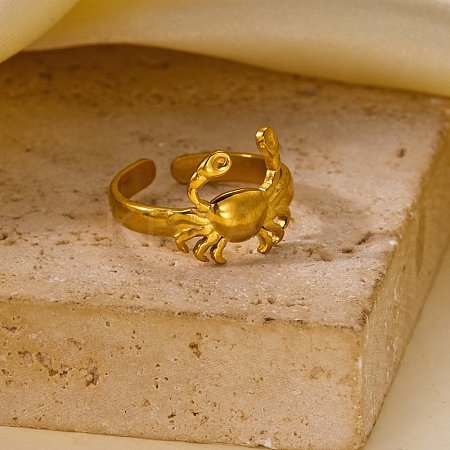 Brass Cuff Open Rings KK-CBA8D1E-03A-G-1