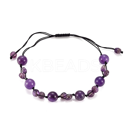 Adjustable Nylon Thread Braided Bead Bracelets BJEW-JB05475-02-1