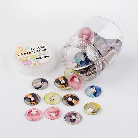 Glass Cabochons GGLA-JP0003-02-1