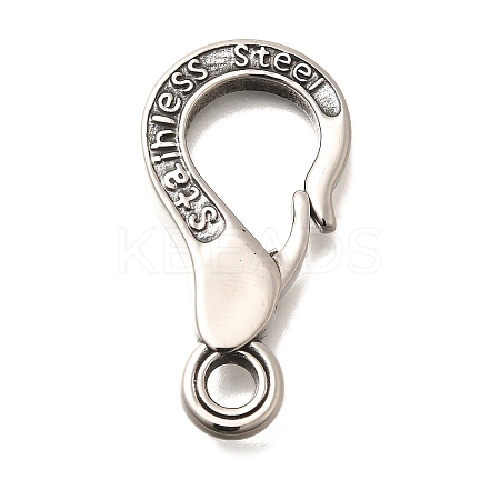 304 Stainless Steel Lobster Claw Clasps STAS-R140-13P-1