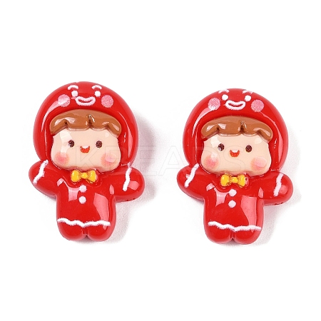 Christmas Opaque Resin Decoden Cabochons CRES-M036-12F-1