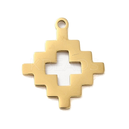 304 Stainless Steel Pendants STAS-S123-03G-09-1
