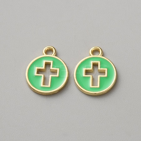 Alloy Enamel Pendants ENAM-WH0057-62A-1