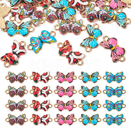 Alloy Enamel Connector Charms FIND-TAC0029-09-1
