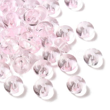 Baking Paint Transparent Glass Beads DGLA-S116-01C-1