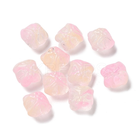 Baking Paint Transparent Glass Beads GLAA-C035-01J-1