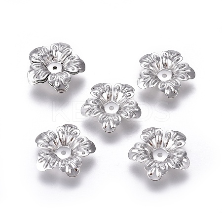 Tarnish Resistant 5-Petal 316 Surgical Stainless Steel Bead Caps LS-X-STAS-G196-04P-1