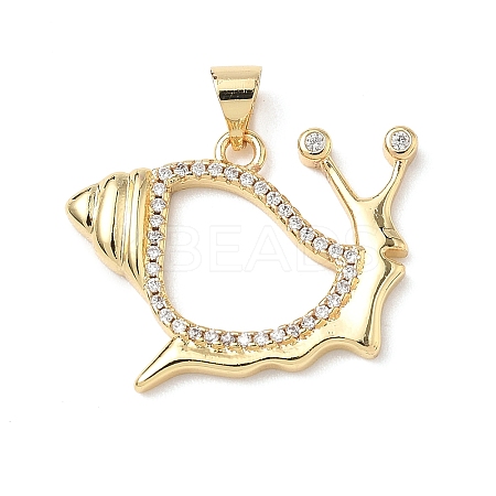Brass Micro Pave Cubic Zirconia Pendants KK-D426-19A-G-1