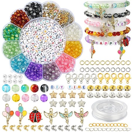 DIY Stretch Bracelet Jewelry Kits DIY-YW0011-90-1
