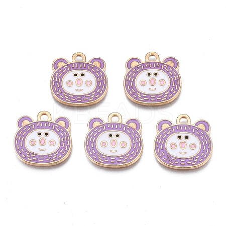 Alloy Enamel Pendants ENAM-N054-74B-1