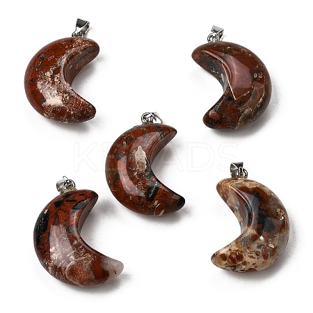 Natural Brecciated Jasper Pendants G-F820-02I-1