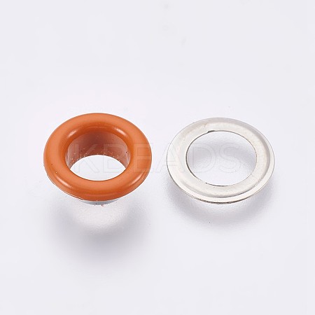 Iron Grommet Eyelet Findings LS-IFIN-WH0023-C07-1