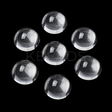 Transparent Half Round Glass Cabochons LS-X-GGLA-R027-20mm-1