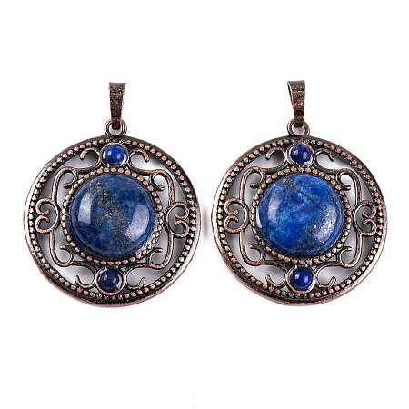 Natural Lapis Lazuli Dyed Pendants G-Q158-03-15-1