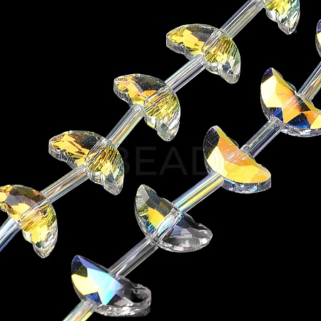 Electroplate Transparent Glass Beads EGLA-H112-05HP-01-1