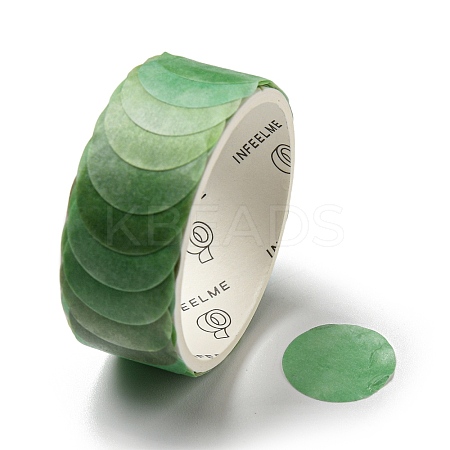 Round Adhesive Decorative Paper Tapes DIY-M052-01B-1