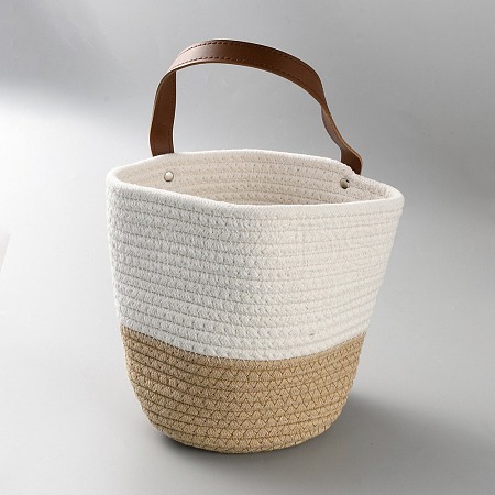 Woven Cotton Storage Baskets AJEW-WH20054-010H-1