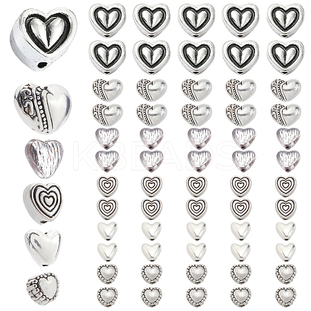 Alloy Beads Heart FIND-SP0002-19A-1