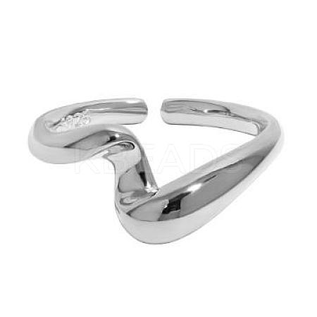 Anti-Tarnish 925 Sterling Silver Open Ring JR947A-1