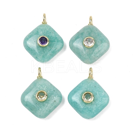 Natural Amazonite Pendants G-K372-05G-08-1