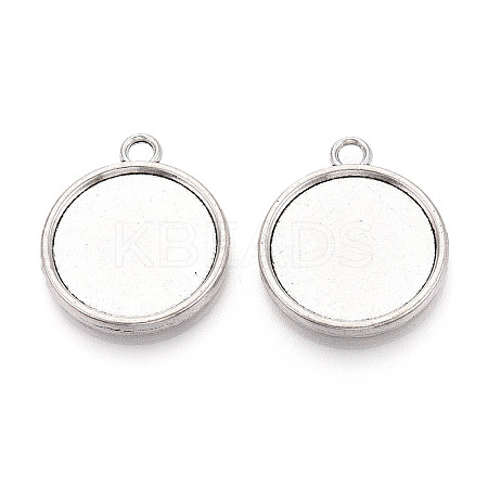 Tibetan Style Alloy Pendants Cabochon Settings PALLOY-N178-12AS-E-1