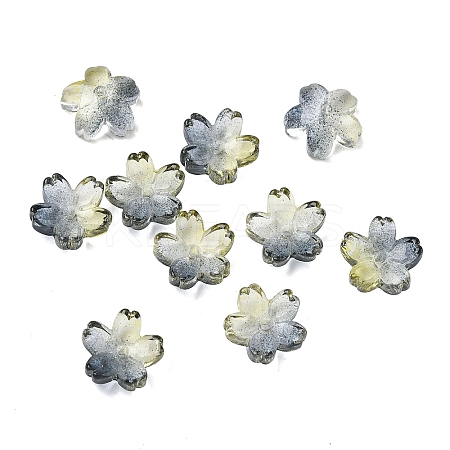 Dyed & Heated Glass Bead Caps GLAA-Z019-03H-1