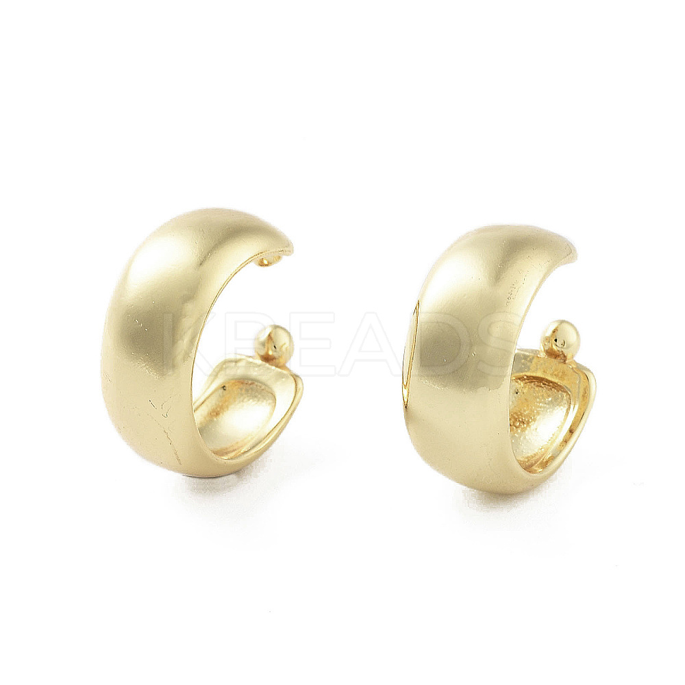 Wholesale Plain Brass Flat Cuff Earrings - KBeads.com