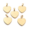 Ion Plating(IP) Fashionable 304 Stainless Steel Stamping Blank Tag Pendants STAS-J002B-01G-2