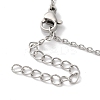 Non-Tarnish 304 Stainless Steel Cable Chain Bowknot Pendant Necklaces NJEW-Z041-03P-04-3